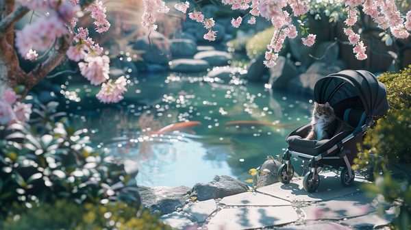 Balade zen: choisissez la poussette parfaite pour chat
